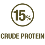 crude protein 15%