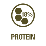 18% protein icon